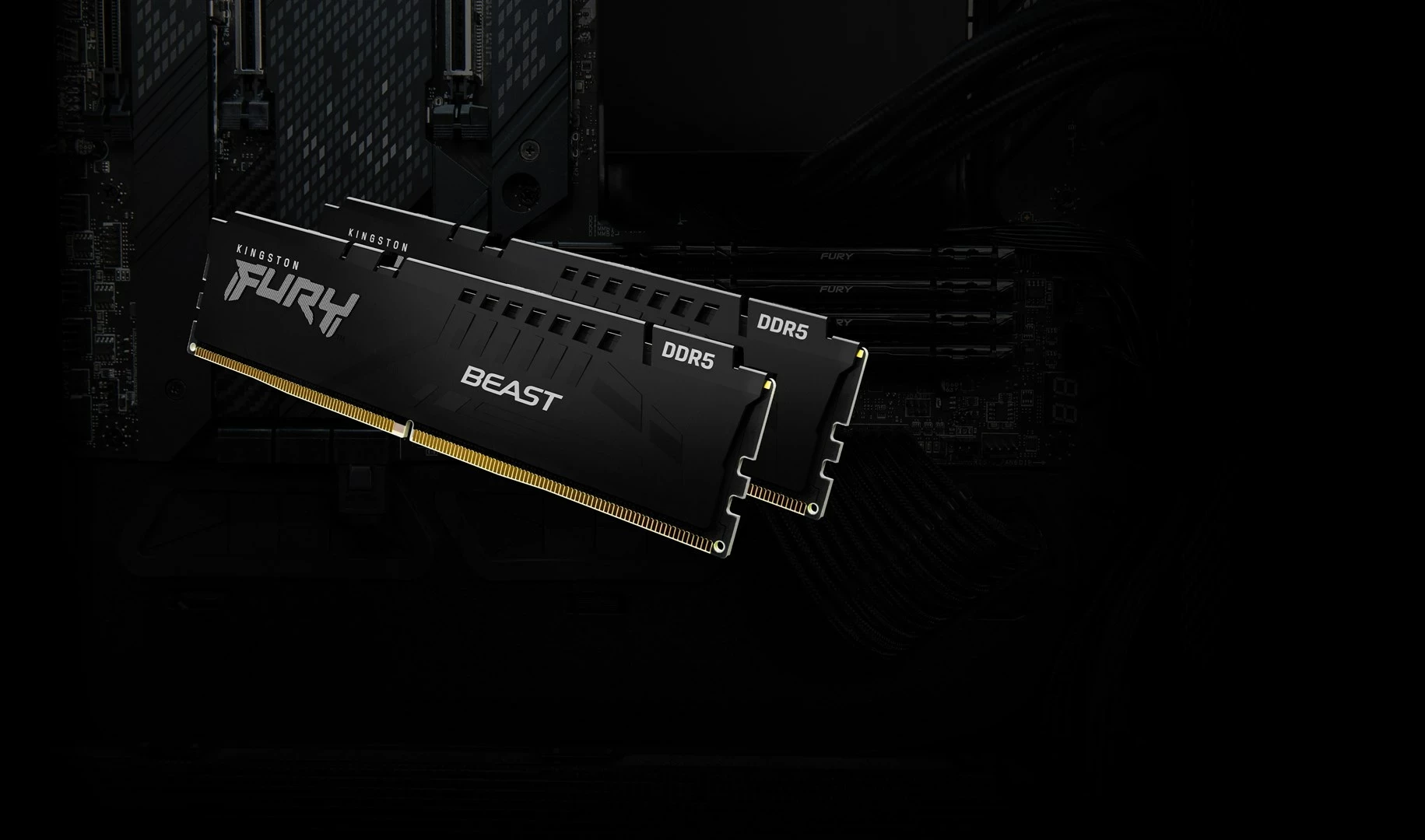 RAM Memorje Kingston FURY Beast 128GB 5600MT/s DDR5 CL40 DIMM (Kit prej 4) e zezë