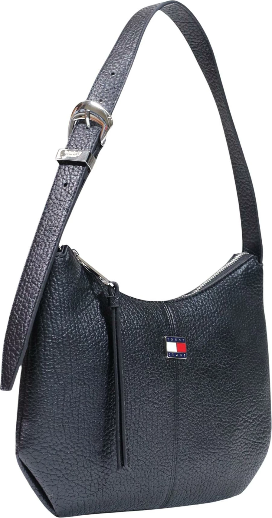 Çantë supi për femra Tommy Hilfiger TJW Slouchy City AW0AW18777, e zezë