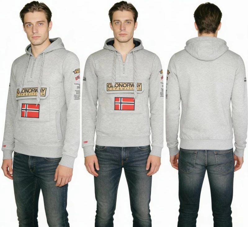Duks për meshkuj Geographical Norway, gri [Madhësia: L]