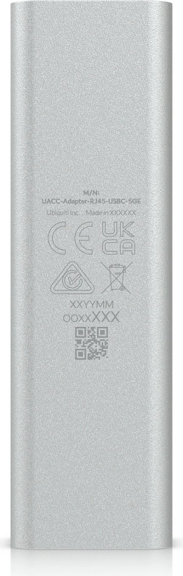 Adapter Ethernet Ubiquiti UACC-ADAPTER-RJ45-USBC-5GE, USB-C në RJ45, 5GbE, zi/hiri