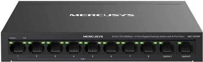 Switch Mercusys MS110CMP, 8x PoE, 2x Gigabit