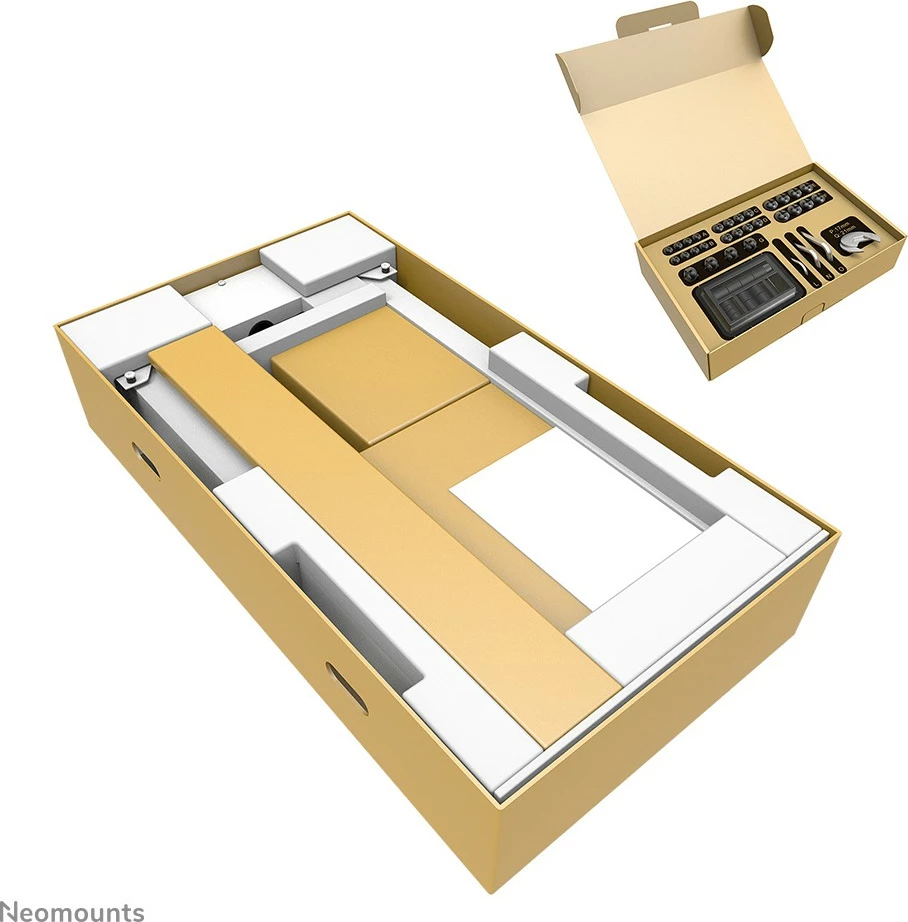 Karrocë TV Neomounts FL55-875WH1, motorike, për ekrane 55-100 inç, e bardhë