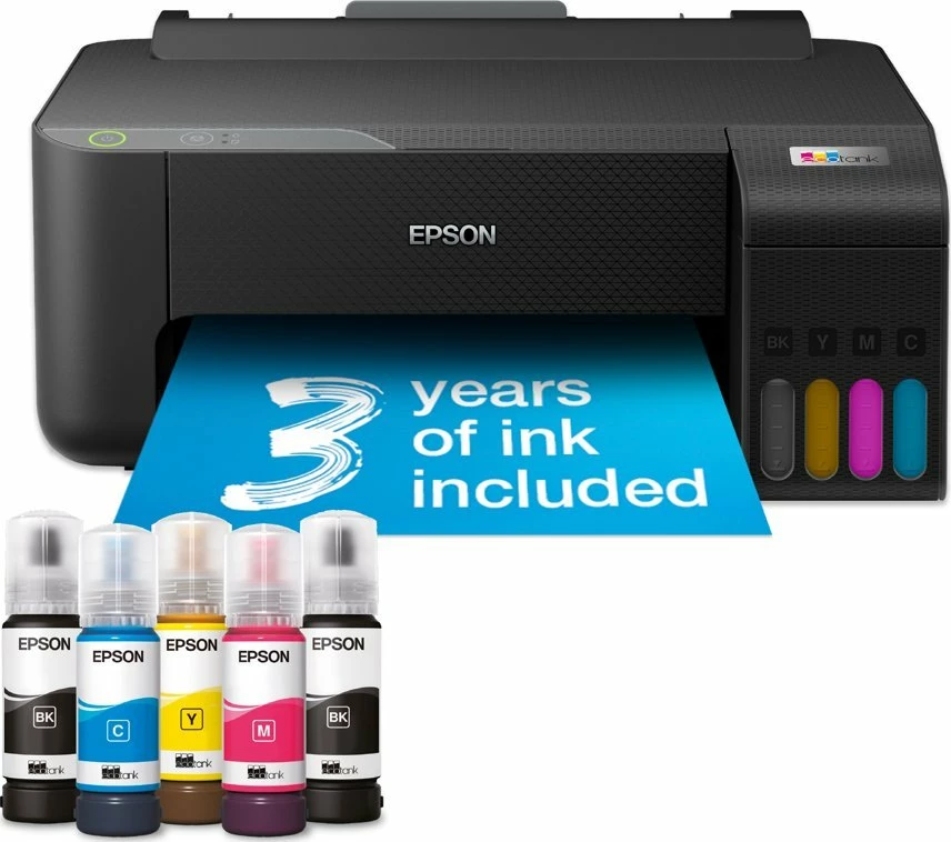 Printer inkjet Epson EcoTank L1230 C11CJ70402 A4 CISS USB, e zezë