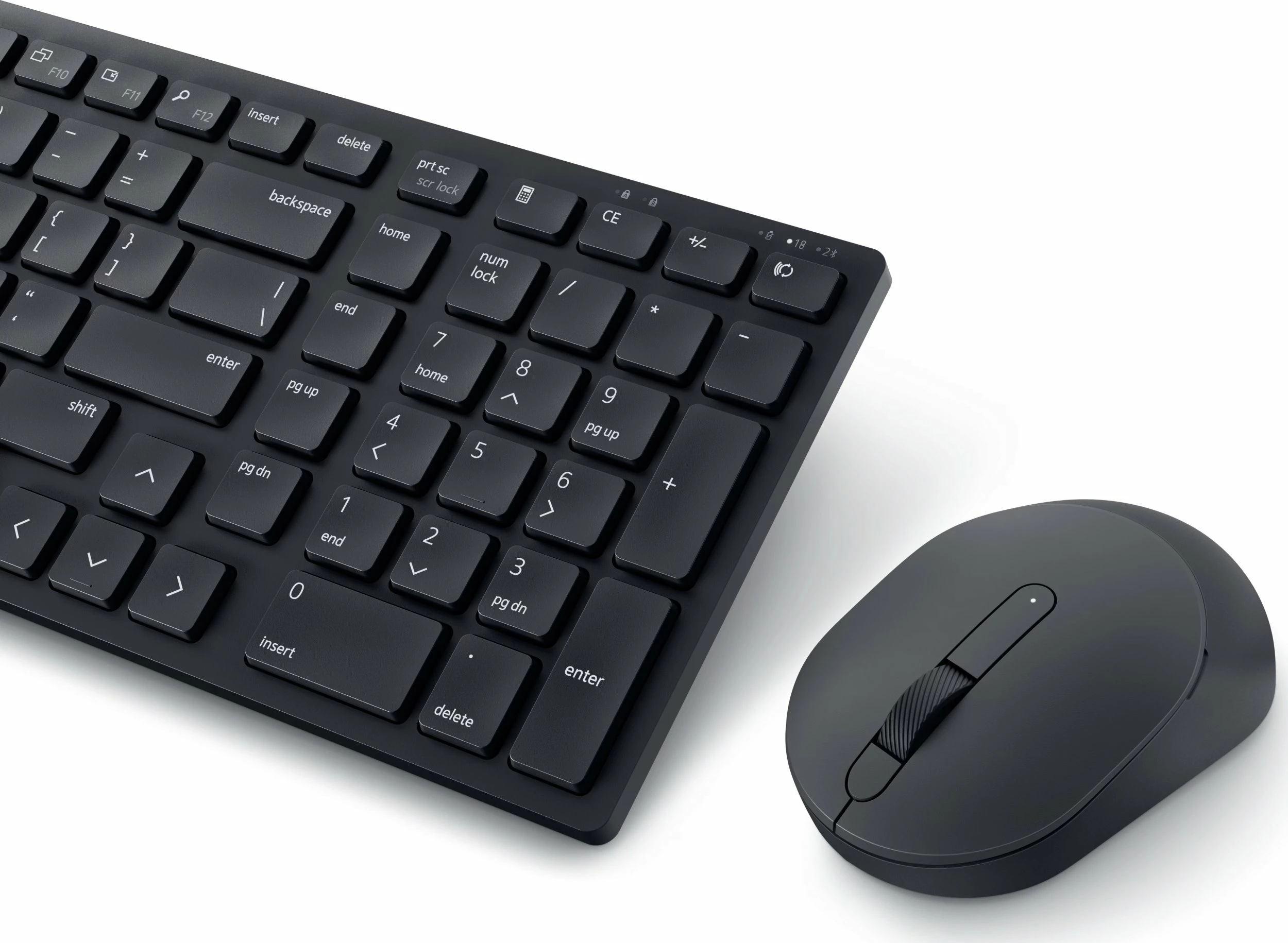 Set tastierë + maus Dell KM555 (580-BBVV), wireless Bluetooth + radio USB, US INTL, numpad, e zezë