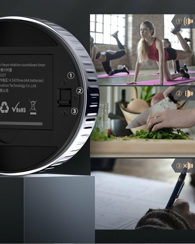Timer elektronik Baseus Heyo ACDJS-01, me ekran digjital, i zi