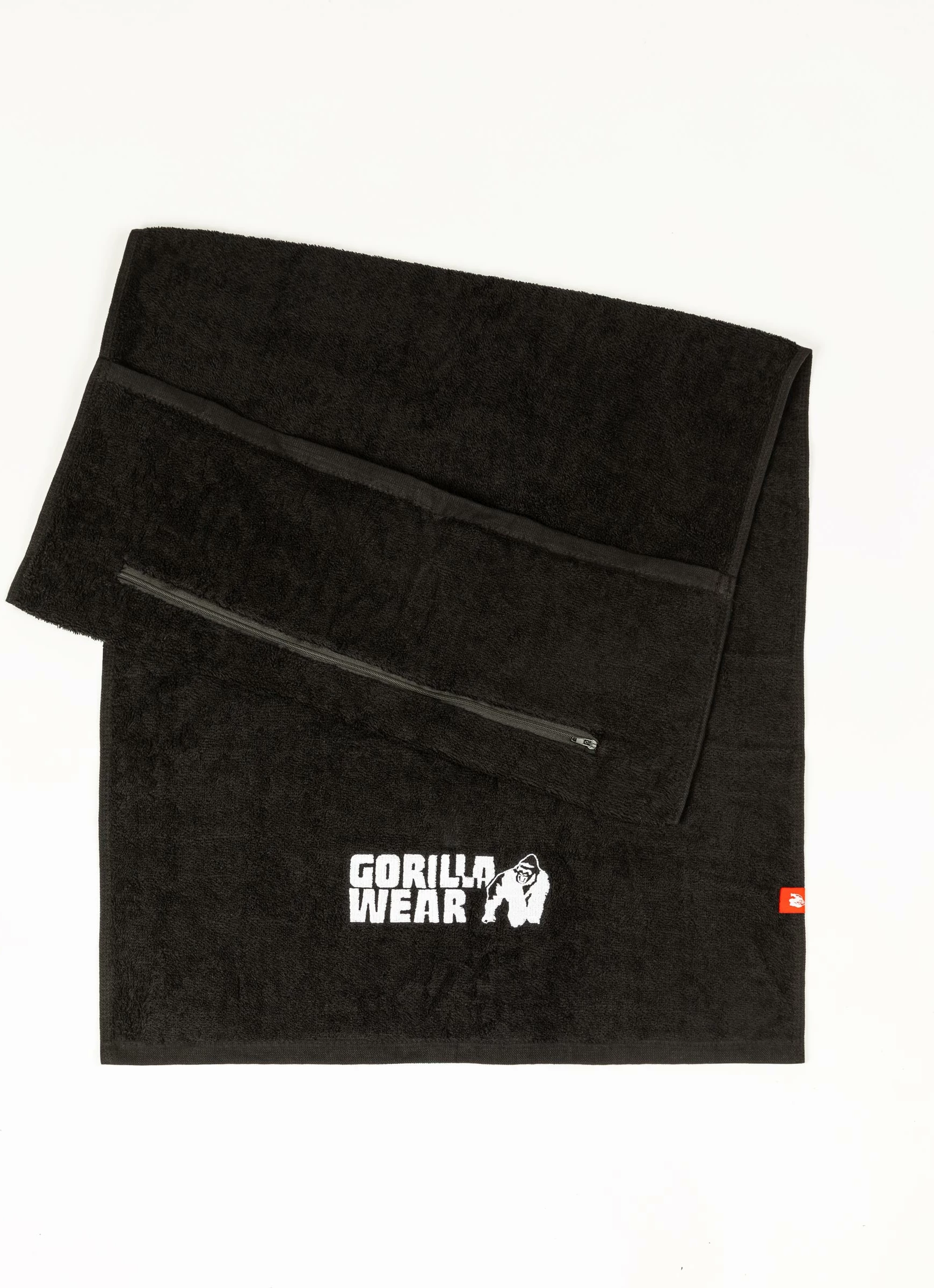 Zip Pocket Gym Towel - Black