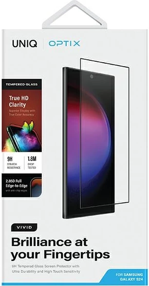 Xham mbrojtës UNIQ Optix Vivid për Samsung Galaxy S24 me aplikator
