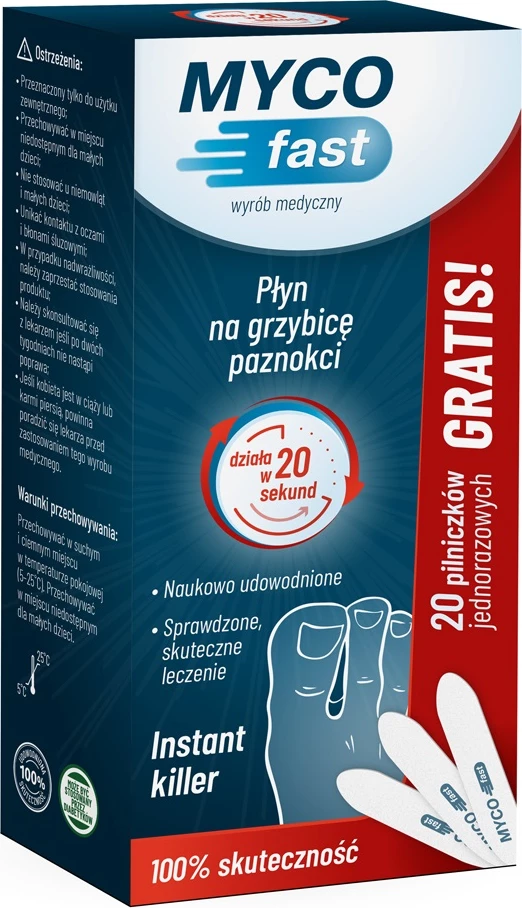 Solucion kundër kërpudhave të thonjve për femra MYCOfast Antifungal Nail Solution 5ml + 20 lima