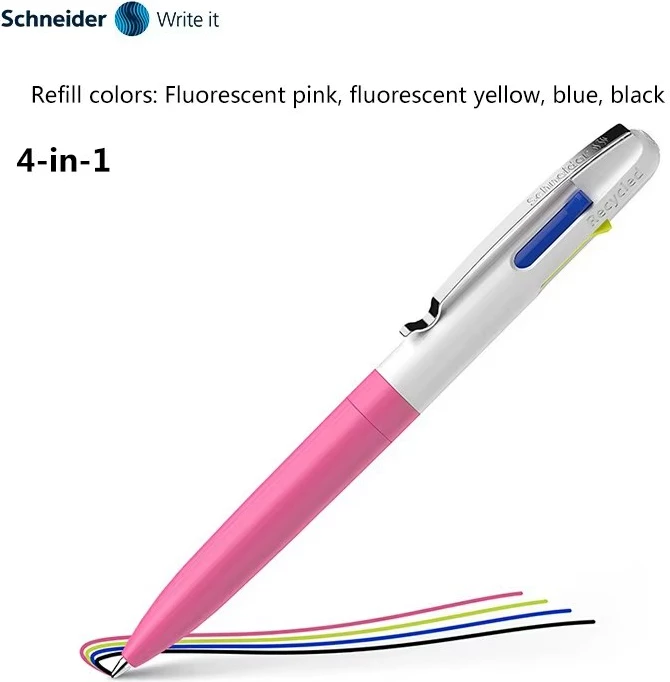 Schneider 4-in-1 Highlighter – Markues shumëfunksional (pink)