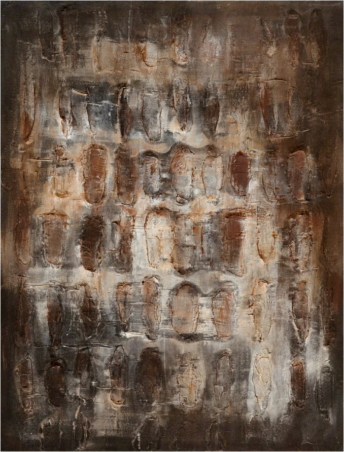 Pikturë dekorative Terryn Earth, kornizë druri, kanavacë, ngjyrë kafe, bezhë, gri, 90x120x4cm