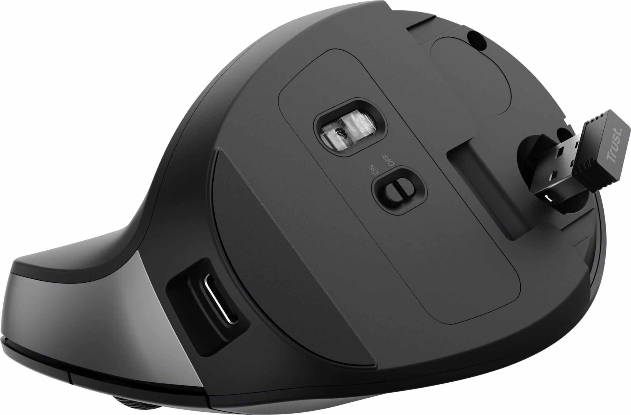 Maus Trust TM-270 (25371) 2400 DPI vertikal wireless, Graphite