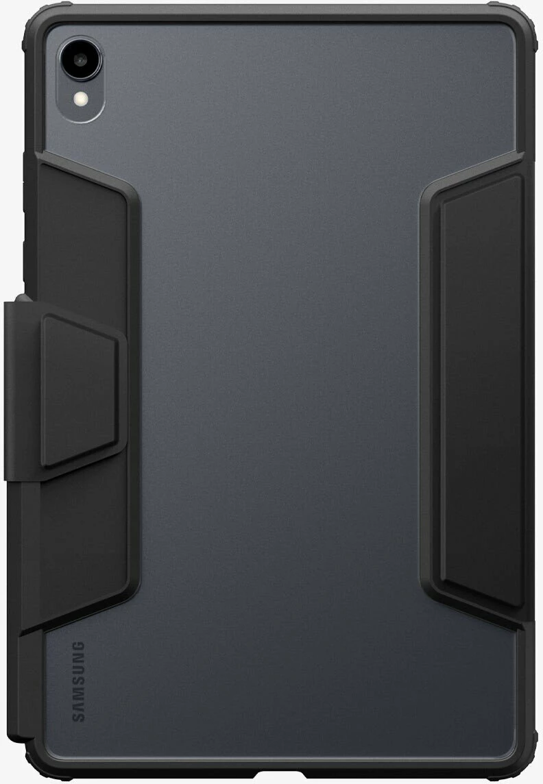 Mbështjellës folio për tablet Spigen Ultra Hybrid Pro për Samsung Galaxy Tab S11 11\" X730/X736, me stand, mbulim magnetik & 2 mbajtës S Pen, ngjyrë e zezë