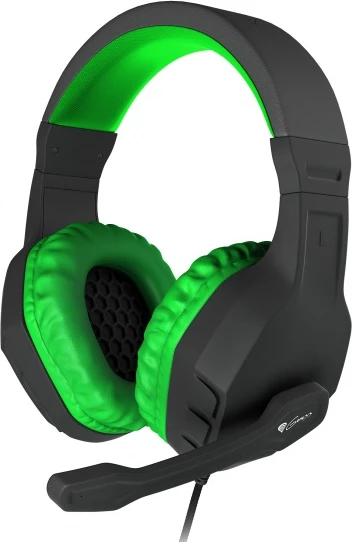 Kufje gaming GENESIS Argon 200 NSG-0903, me mikrofon, wired 2x Mini Jack 3.5mm, driver 50mm, kabllo 2.2m, të gjelbra