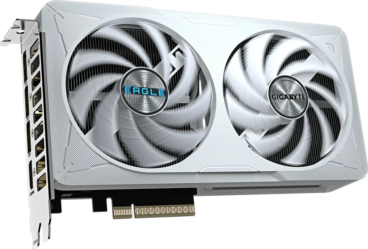 Kartelë grafike Gigabyte GeForce RTX 5060 EAGLE OC ICE 8G, 8 GB GDDR7, e bardhë