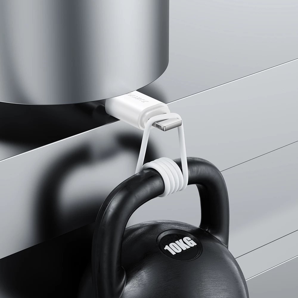 Kabllo USB-A në Lightning Joyroom Long-Lasting Series A9 S-UL012A9 1m 2.4A 20W 480Mbps e bardhë