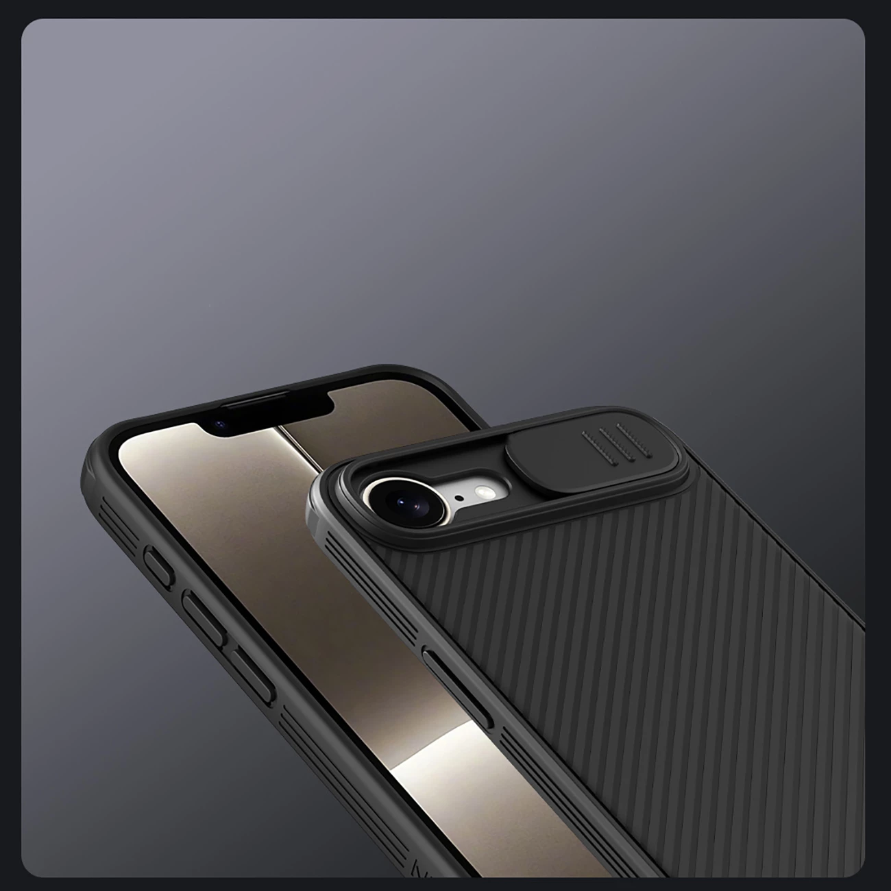 Mbështjellës Nillkin CamShield Pro Magnetic për iPhone 16e, i zi