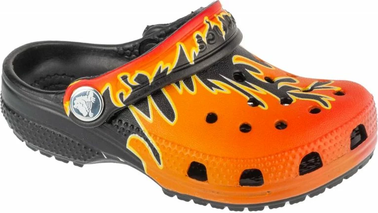 Papuqe Crocs fëmijë, të zeza dhe portokalli