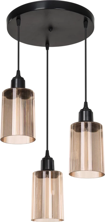 Llambë tavani, ngjyrë e zezë-ambar, PWL-1195, 30x80cm