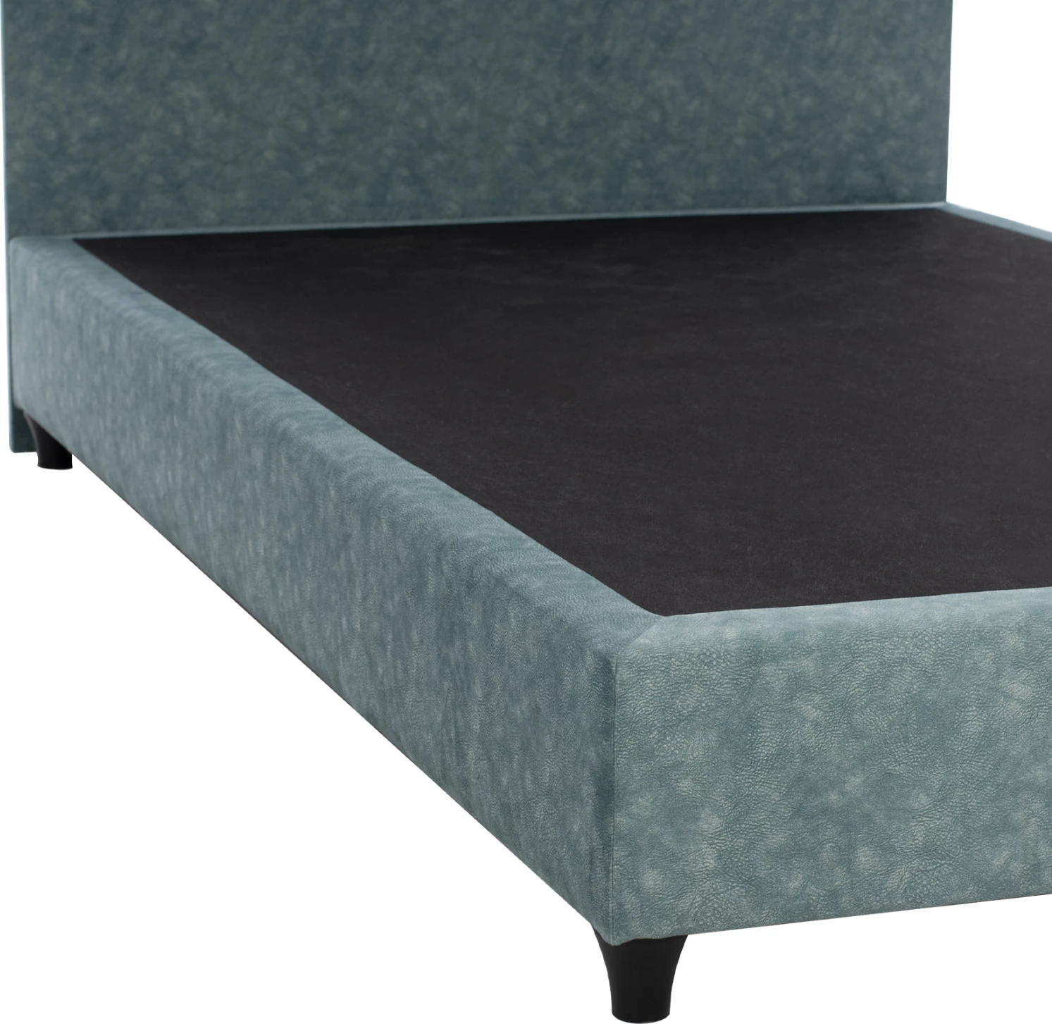 Shtrat FH648.27, pëlhurë lëkure nubuck, ngjyrë jeshile e çelur, 120x200