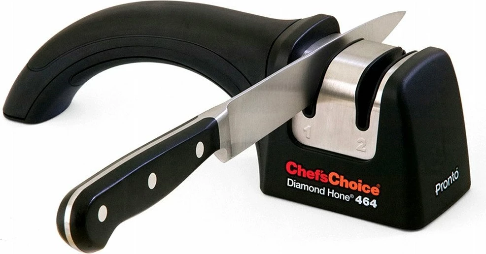 Mprehës thikash ChefsChoice Pronto Diamond Hone 464, 2-fazor me disqe diamanti, i zi