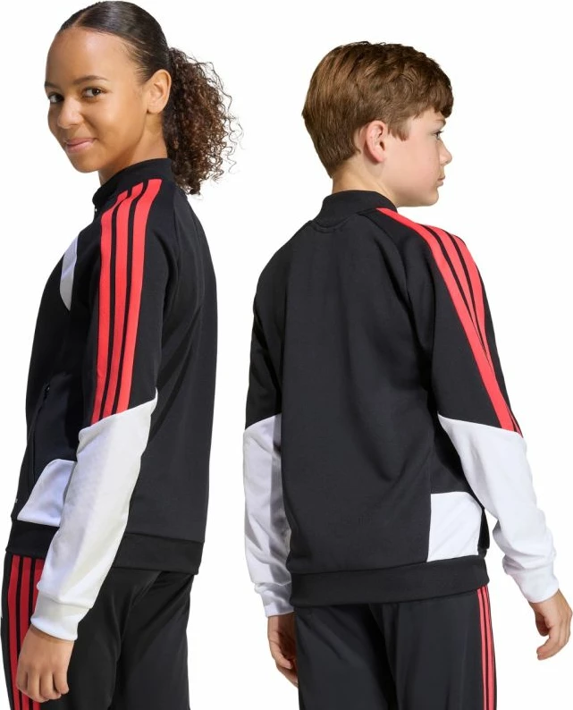 Duks për fëmijë adidas, zi, bardhë, kuqe [Madhësia: 116 cm]
