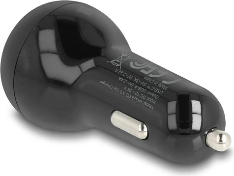 Karikues veture DeLOCK 64329, USB-C PD 20W + USB-A 12W, 32W, i zi