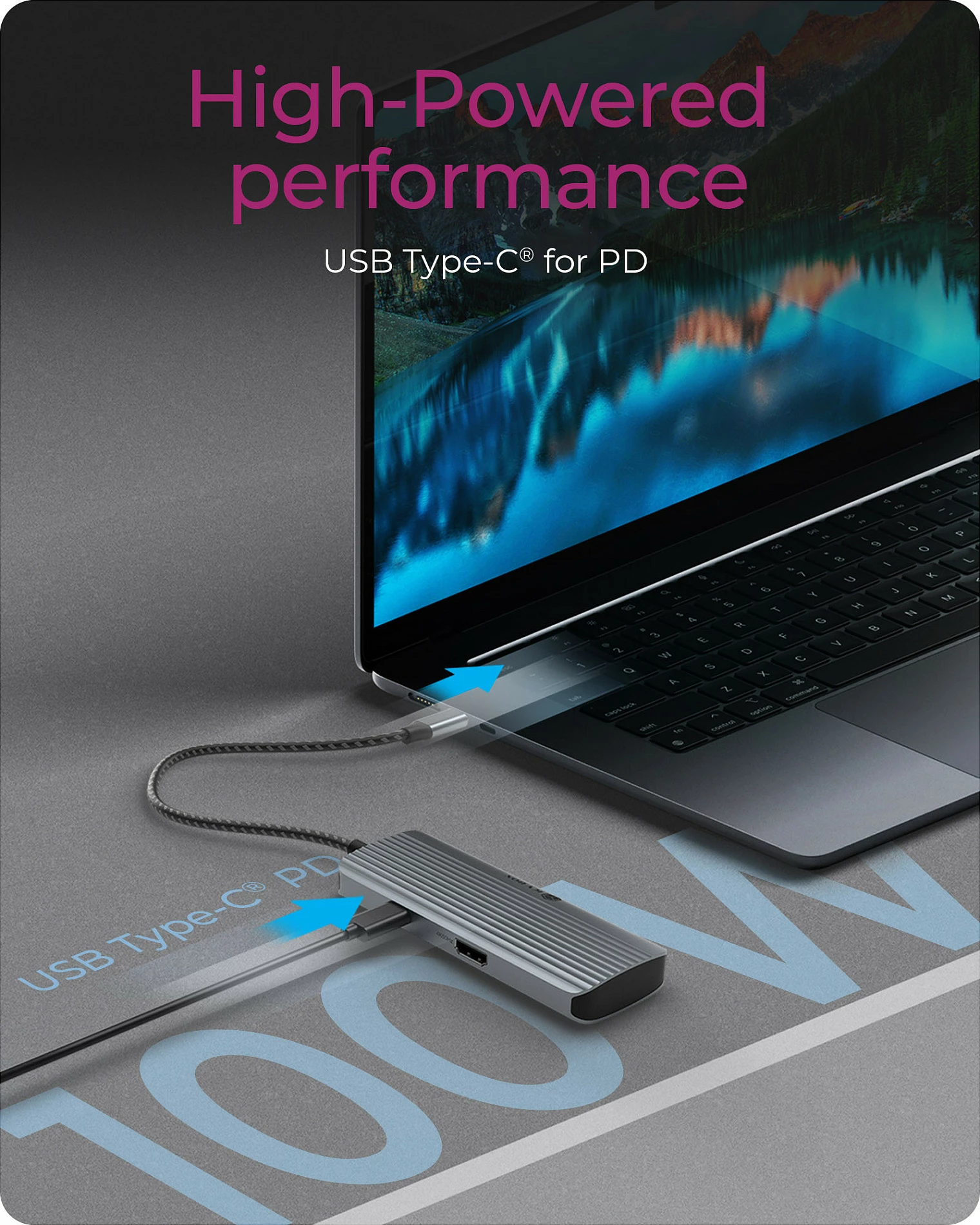 Docking station ICY BOX IB-DK4022a-CPD, USB-C, 4x USB-A, HDMI 4K@60Hz, USB PD, gri