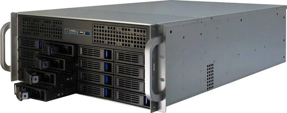 Kasë serveri Inter-Tech 4U-4416, 19" rack 4U, deri 16 bay, e zezë