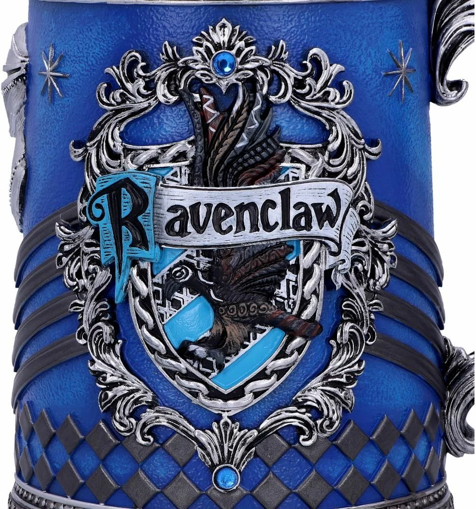 Mug NEMESIS NOW Harry Potter Ravenclaw 15.5 cm, rrëshirë me insert inox, i pikturuar me dorë, blu/bronzi