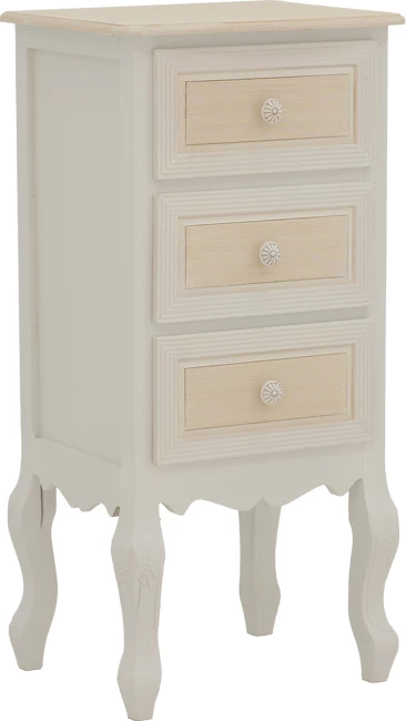 Komodinë me sirtarë Joliene Inart ngjyrë natyrale-antike MDF 40x34.5x82cm