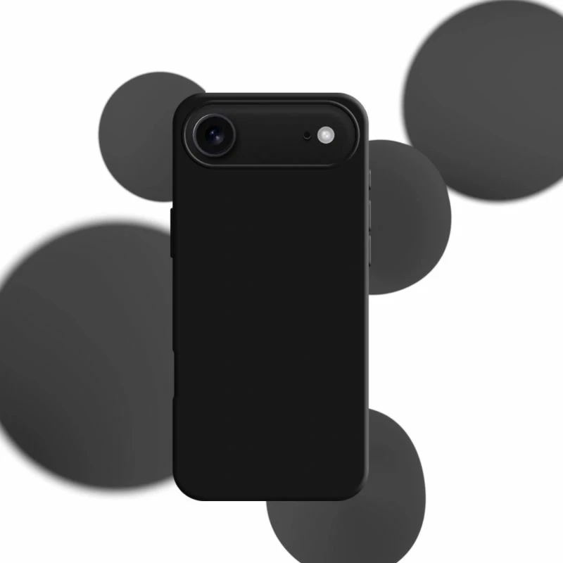 Kuti silikoni 3mk Protection për iPhone 17 Air, e zezë