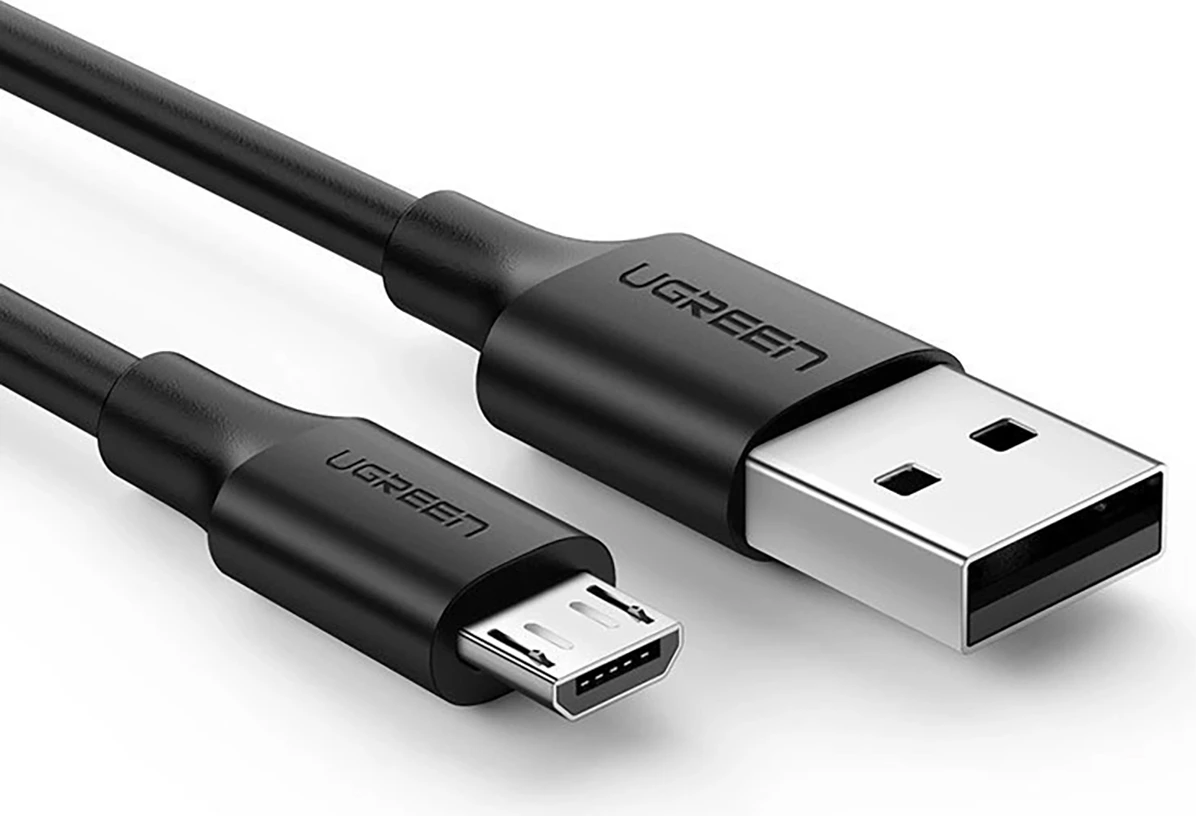 Kabllo Ugreen US289 60135, micro USB / USB-A, 0.5m, e zezë