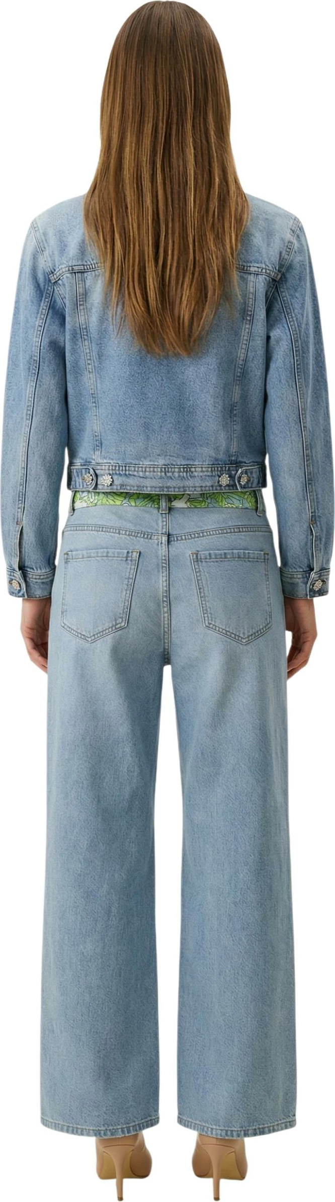 Jakne bomber për femra I am SLE5GB025303D, denim e çelët [Madhësia: S]