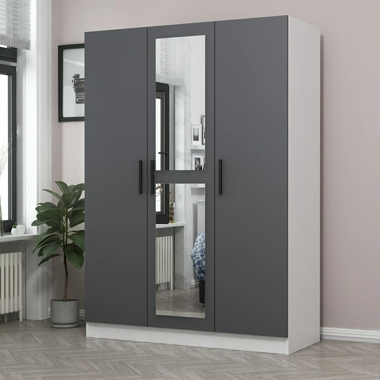 Dollap Skye Decor, ngjyrë antracit, 2263