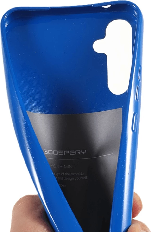 Mbështjellës Goospery Jelly për Samsung Galaxy A14, silikon i hollë, blu