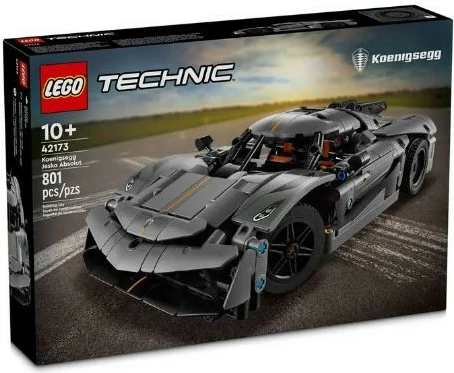 Set ndërtimi LEGO Technic 42173 Koenigsegg Jesko Absolut, 801 pjesë, Gri