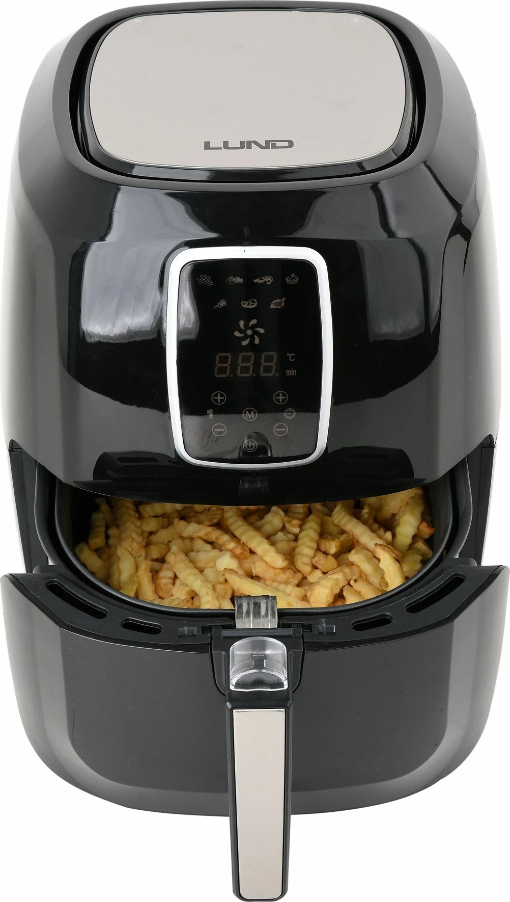 Fritozë pa vaj Lund T67574, 5.2L 1800W LED, e zezë, set me aksesorë