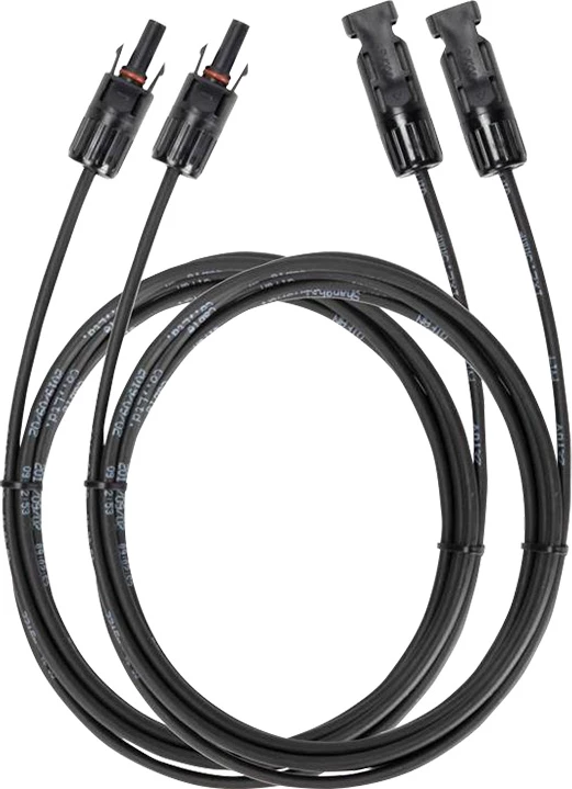 Kabllo zgjatuese EcoFlow për panele diellore MC4, 3m, e zezë