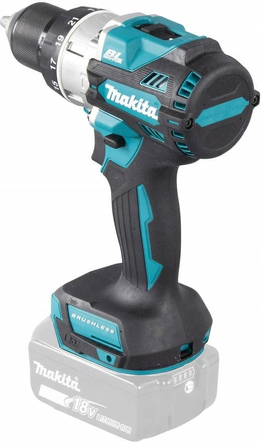 Trapan udarës pa kabllo Makita DHP492Z 18V, motor brushless, mandrinë 13 mm, vetëm trup (pa bateri/karikues), blu/zi