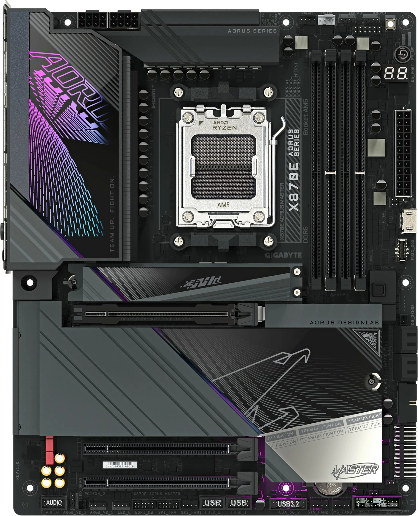 Pllakë amë Gigabyte X870E AORUS MASTER, Socket AM5, DDR5, Wi-Fi 7