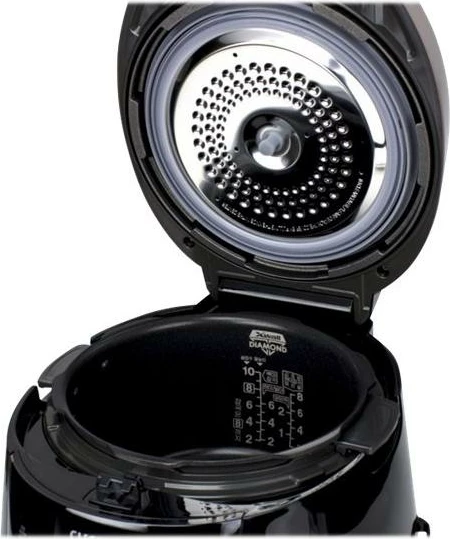 tenxhere elektrike për oriz, Cuckoo, CRP-P1009S, 1.8L me ekran, e zezë/kafe