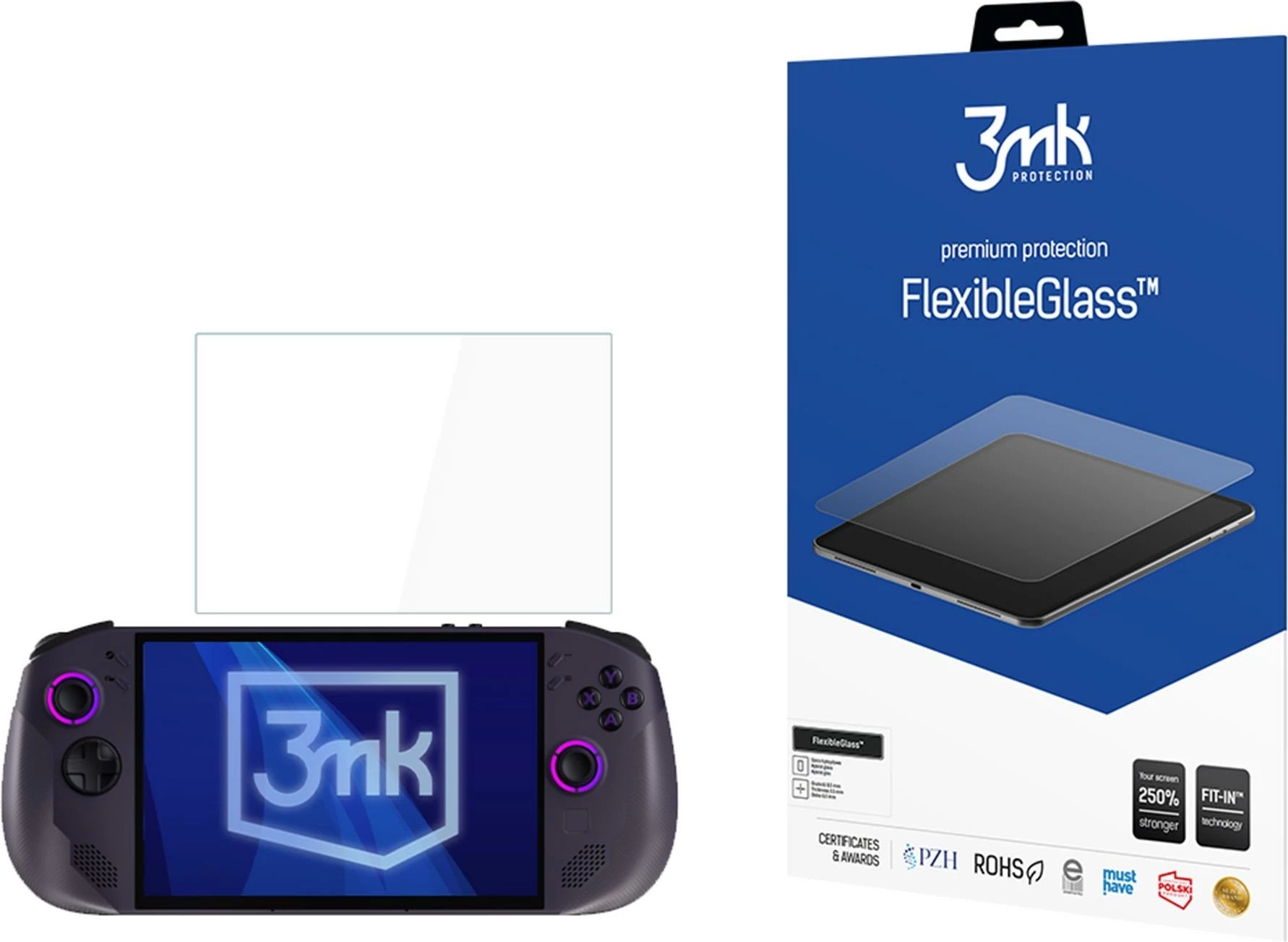 Xham mbrojtës hibrid 3mk FlexibleGlass për Lenovo Legion Go S