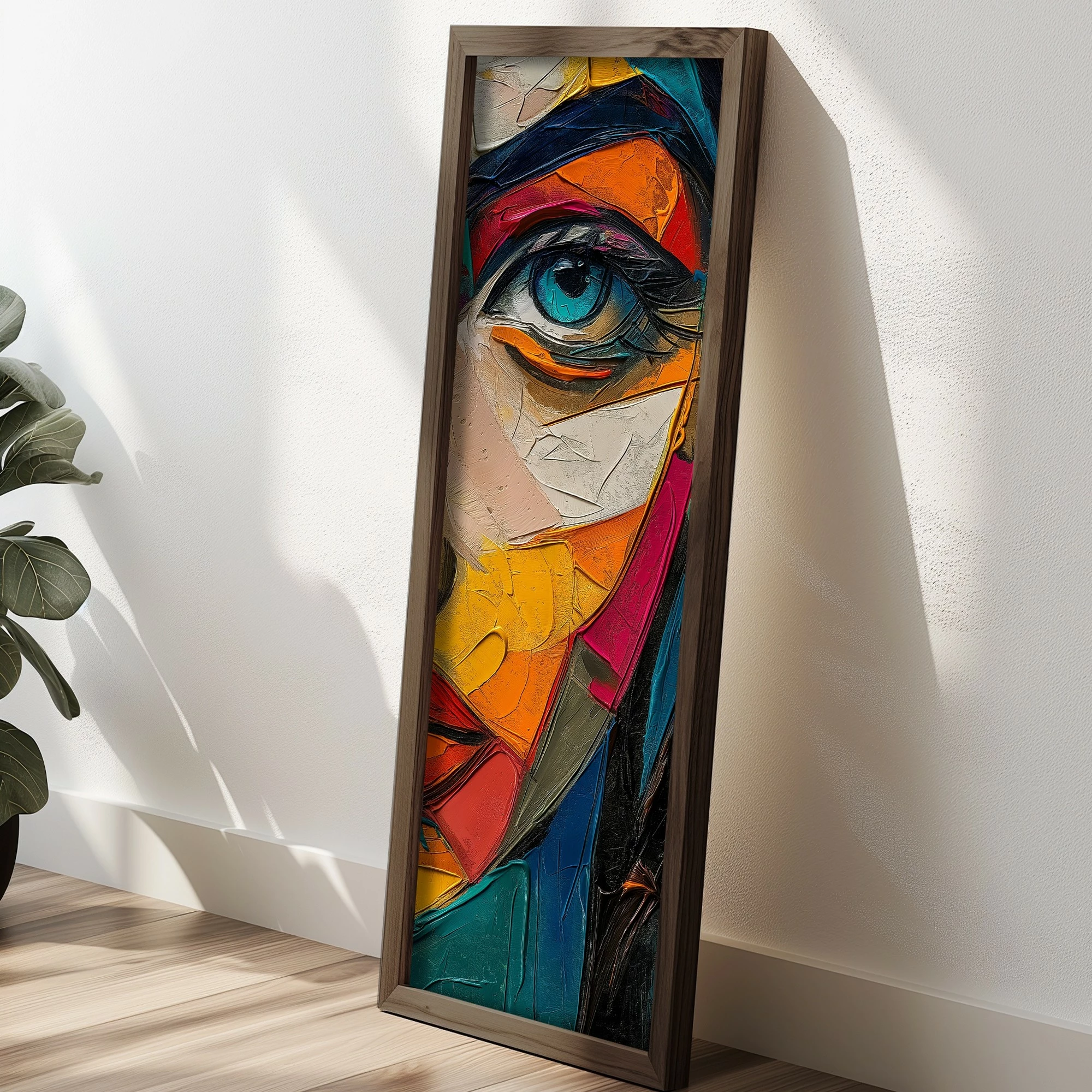 Pikturë dekorative me kornizë, MDF, shumëngjyrëshe, Wallity, EMR078, 40x120x3.5cm