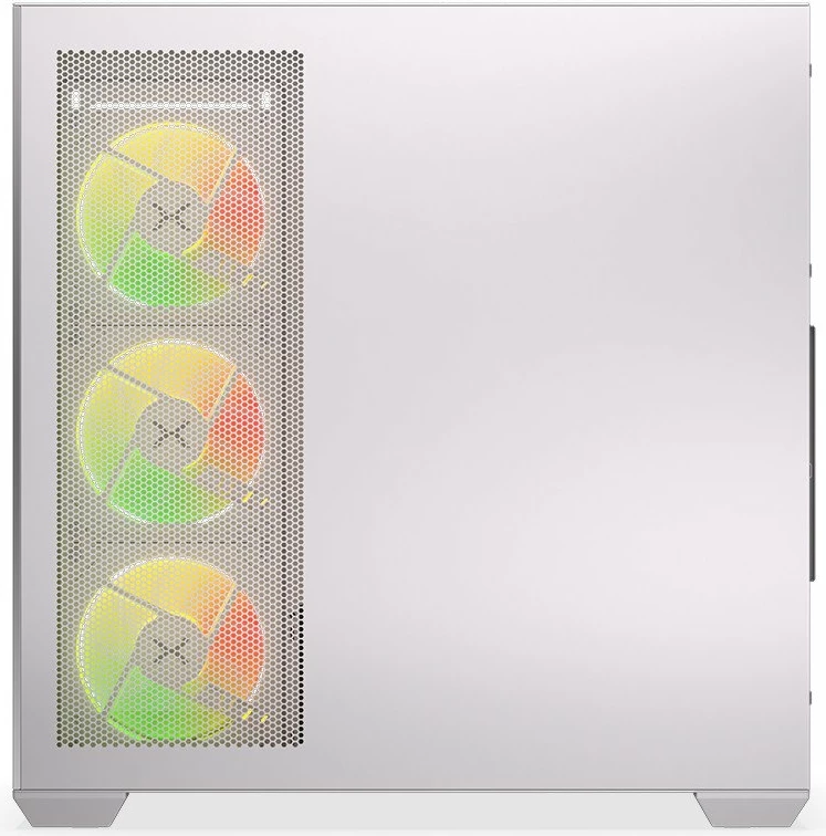 Kasë Krux Exo RGB KRXD009 Midi Tower, ATX/mATX/Mini-ITX, x4 120mm ARGB fan, x2 USB 3.0 + USB-C, e bardhë