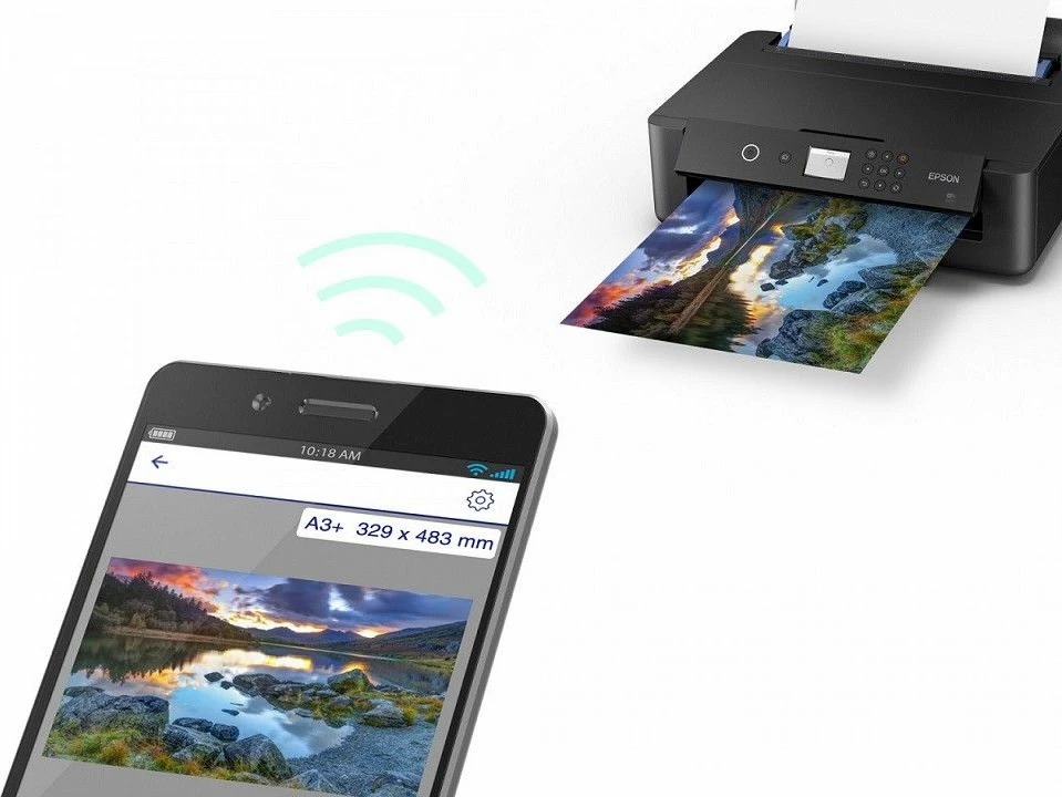 Printer inkjet Epson Expression Photo HD XP-15000 C11CG43402, A3+, 6 kartrixha, Wi‑Fi, duplex, e zezë