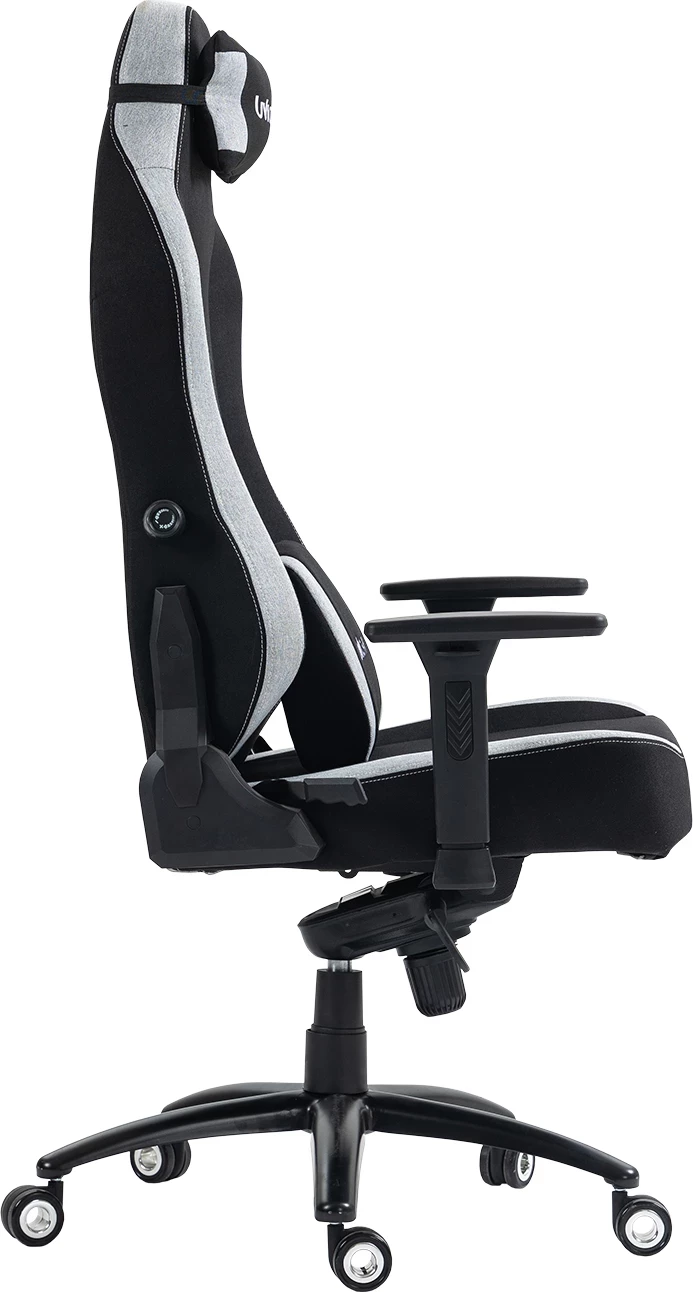 Karrige gaming UVI Alpha UVIB002, mbulesë mikrofibër, shpinore 180°, mbështetje mesi e rregullueshme, gri