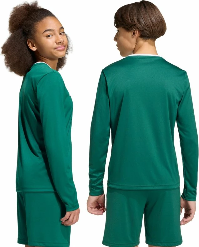 Fanellë me mëngë të gjata për fëmijë adidas Entrada 26, e gjelbër