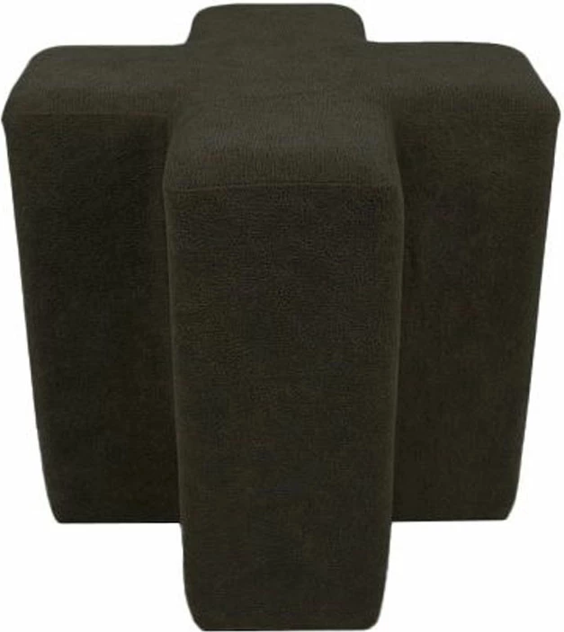 Stool TRILIZA, ngjyrë gri e errët, 43x43x42 cm