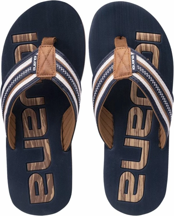 Flip-flopa për meshkuj Iguana, kafe ose kaltër