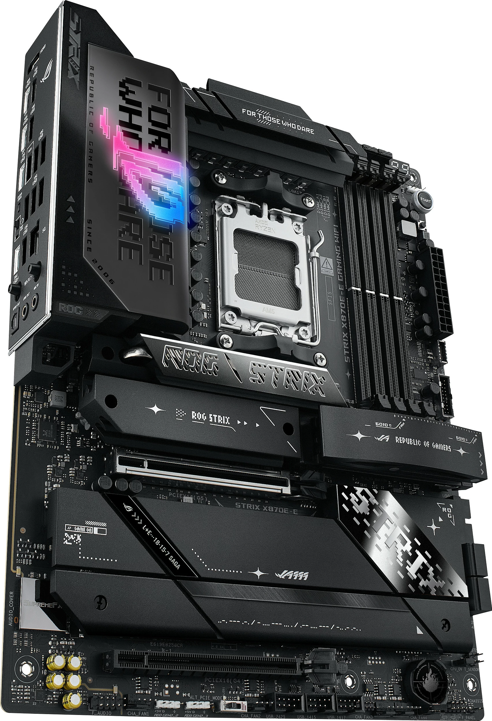 Pllakë amë ASUS ROG STRIX X870E-E GAMING WIFI, AMD, Socket AM5, DDR5, 192 GB